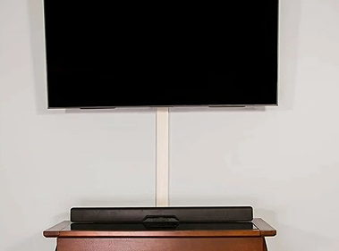 External TV cord concealment with raceway